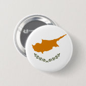 Vlag van de Republiek Cyprus Ronde Button 5,7 Cm (Voorkant /achterkant)