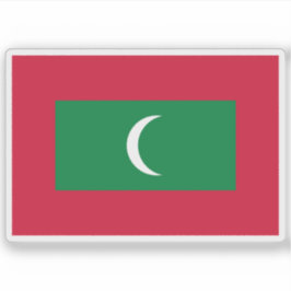Vlag van de Republiek der Maldiven Sticker