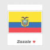 Vlag van de Republiek Ecuador Sticker (Vel)