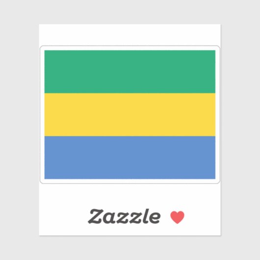 Vlag van de Republiek Gabon Sticker (Vel)
