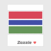 Vlag van de Republiek Gambia Sticker (Vel)