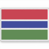 Vlag van de Republiek Gambia Sticker (Voorkant)