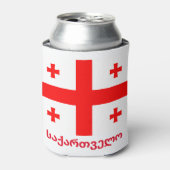 Vlag van de Republiek Georgië Blikjeskoeler (Blikje Voorkant)