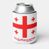 Vlag van de Republiek Georgië Blikjeskoeler (Blikje Achterkant)