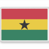 Vlag van de Republiek Ghana Sticker (Voorkant)