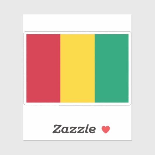 Vlag van de Republiek Guinee Sticker (Vel)