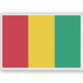 Vlag van de Republiek Guinee Sticker (Voorkant)