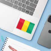 Vlag van de Republiek Guinee Sticker (Laptop met iPhone)
