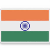 Vlag van de Republiek India Sticker (Voorkant)