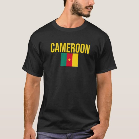vlag van de republiek Kameroen T-shirt (Voorkant)