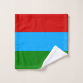Vlag van de Republiek Karelië Bad Handdoek (Wasdoekje)