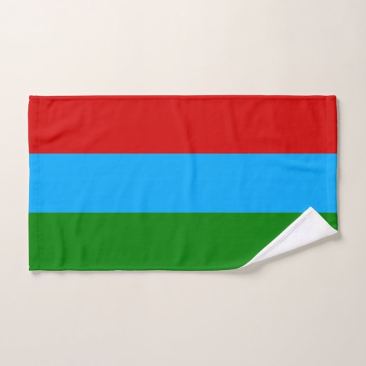 Vlag van de Republiek Karelië Bad Handdoek (Handdoek)