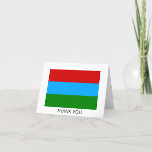 Vlag van de Republiek Karelië Bedankkaart