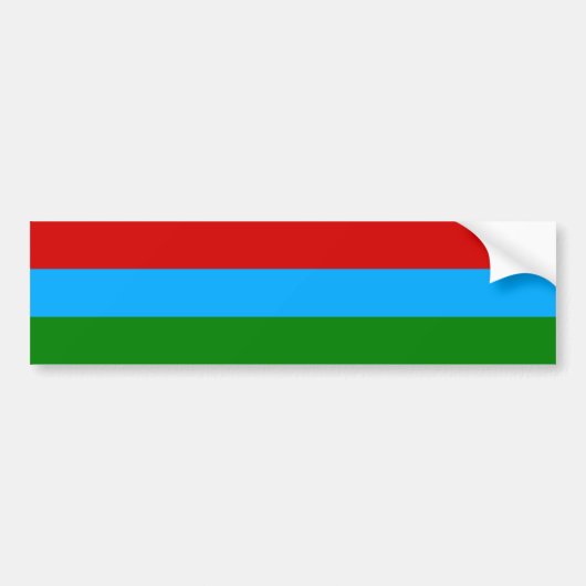 Vlag van de Republiek Karelië Bumpersticker (Voorkant)