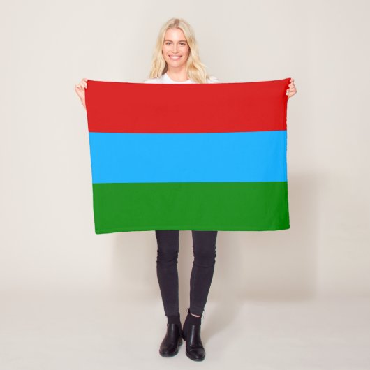 Vlag van de Republiek Karelië Fleece Deken (In situ)