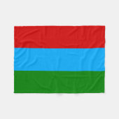Vlag van de Republiek Karelië Fleece Deken (Voorkant (Horizontaal))
