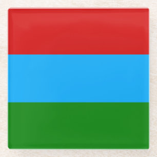 Vlag van de Republiek Karelië Glazen Onderzetter