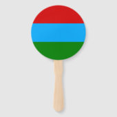 Vlag van de Republiek Karelië Handwaaier (Achterkant)