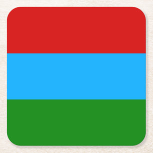 Vlag van de Republiek Karelië Kartonnen Onderzetters