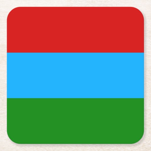 Vlag van de Republiek Karelië Kartonnen Onderzetters (Voorkant)