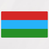 Vlag van de Republiek Karelië Labels (Design 1)