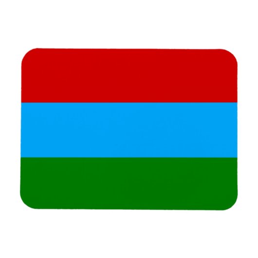 Vlag van de Republiek Karelië Magneet (Horizontaal)
