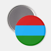 Vlag van de Republiek Karelië Magneet (Voorkant / Achterkant)