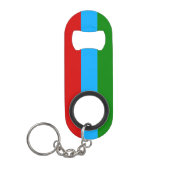 Vlag van de Republiek Karelië Mini Flessenopener (Voorkant)