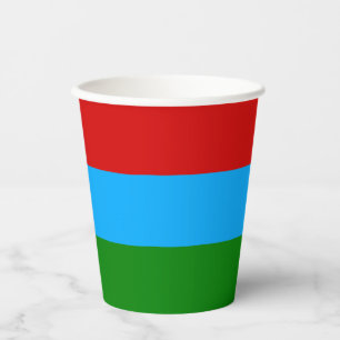 Vlag van de Republiek Karelië Papieren Bekers