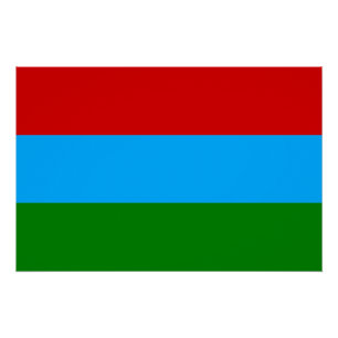 Vlag van de Republiek Karelië Perfect Poster
