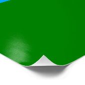 Vlag van de Republiek Karelië Perfect Poster (Hoek)