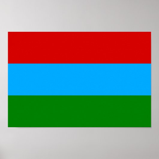 Vlag van de Republiek Karelië Poster (Voorkant)