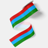 Vlag van de Republiek Karelië Satijnen Lint (Achterkant)