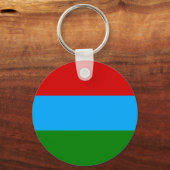 Vlag van de Republiek Karelië Sleutelhanger (Achterkant)