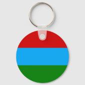 Vlag van de Republiek Karelië Sleutelhanger (Achterkant)