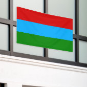 Vlag van de Republiek Karelië Spandoek (Buitenkant Gebouw)
