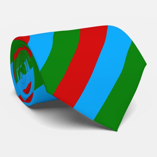 Vlag van de Republiek Karelië Stropdas (Opgerold)