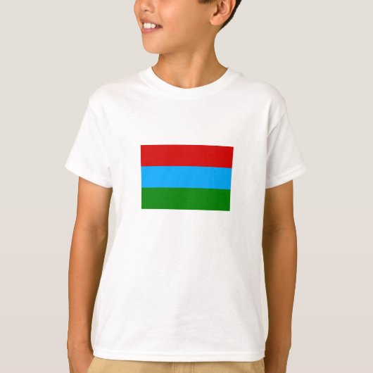 Vlag van de Republiek Karelië T-shirt (Voorkant)