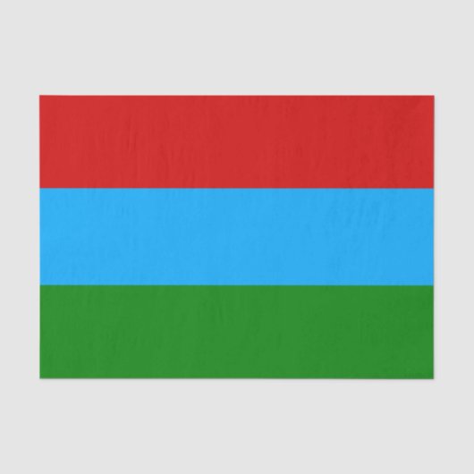 Vlag van de Republiek Karelië Tissuepapier (Voorkant)