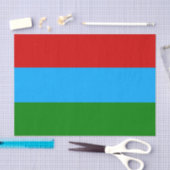 Vlag van de Republiek Karelië Tissuepapier (Craft)