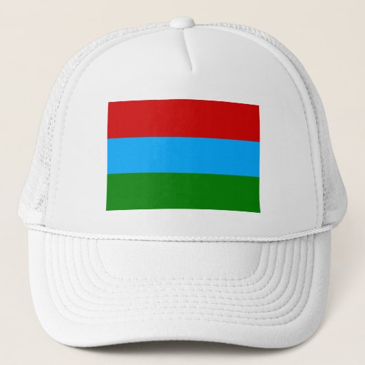Vlag van de Republiek Karelië Trucker Pet (Voorkant)