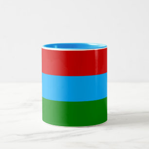 Vlag van de Republiek Karelië Tweekleurige Koffiemok