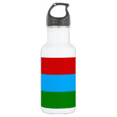 Vlag van de Republiek Karelië Waterfles (Voorkant)