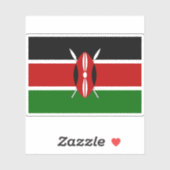 Vlag van de Republiek Kenia Sticker (Vel)