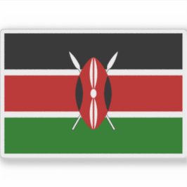 Vlag van de Republiek Kenia Sticker