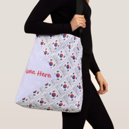 Vlag van de Republiek Korea Persoonlijk betegeld Crossbody Tas