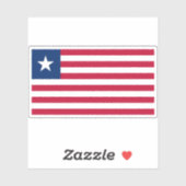 Vlag van de Republiek Liberia Sticker (Vel)