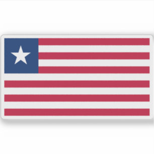 Vlag van de Republiek Liberia Sticker