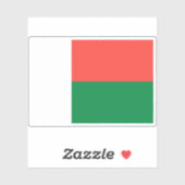 Vlag van de Republiek Madagaskar Sticker (Vel)