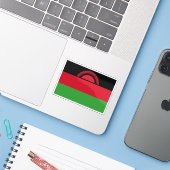 Vlag van de Republiek Malawi Sticker (Laptop met iPhone)